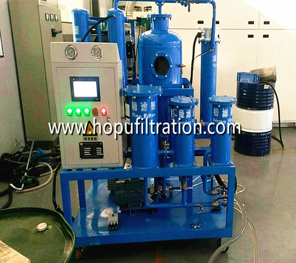 Vacuum Turbine Oil Purifier, Oil Polishing machine in buyers' factory