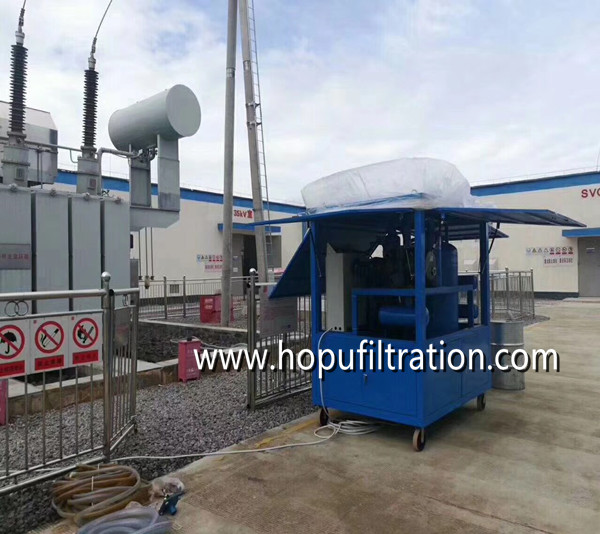 enclosure cabinet type transformer oil filtration equipment,onsite dielectric vacuum oil purifier