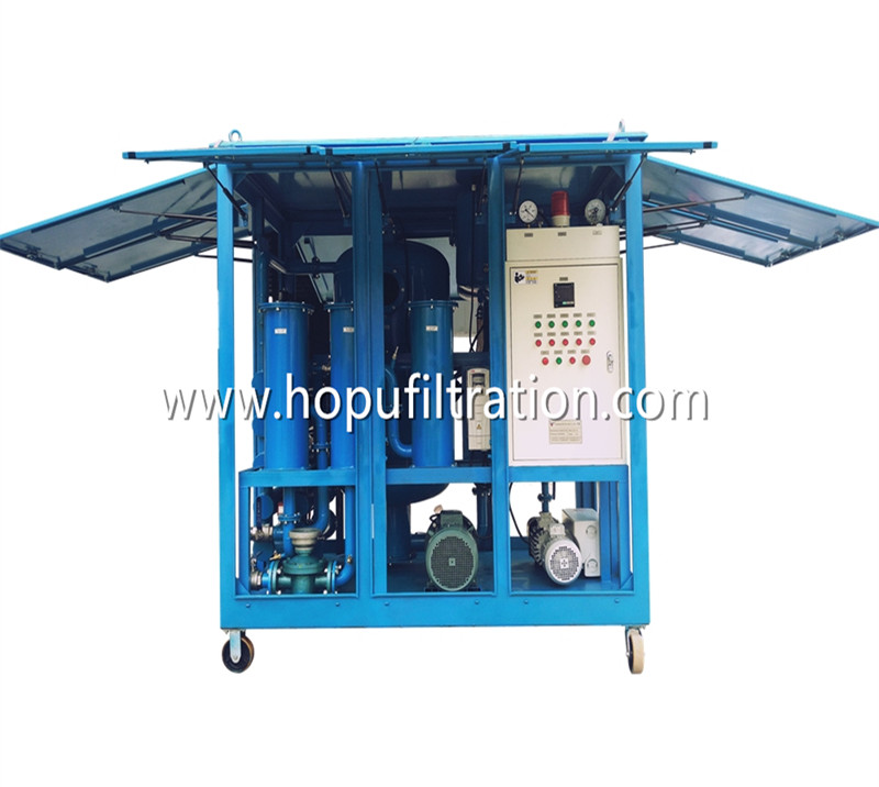 Mobile Weather-Proof Enclosed Cabinet Vacuum Dielectric Oil Filtration Plant