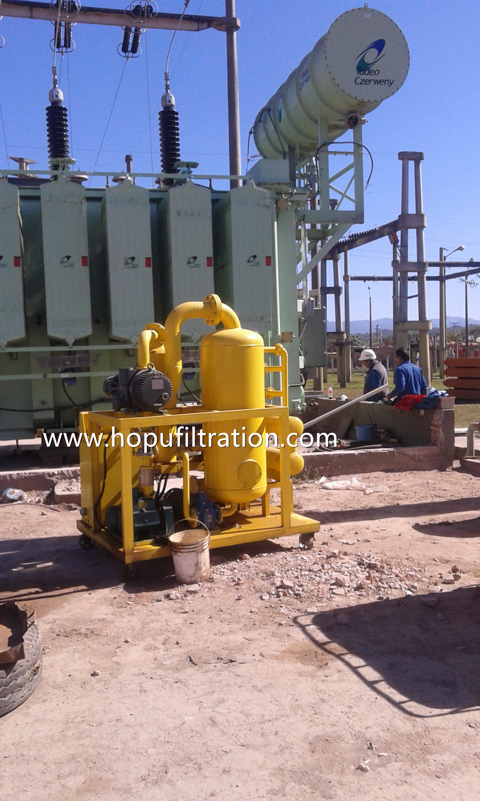 Double Stage Vacuum Transfomer Oil Filtration Machine ZYD-30 onsite working