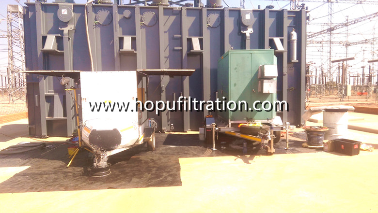 Mobile Trailer Wheel Mounted Vacuum Transformer Oil Filtration Plant in South Africa