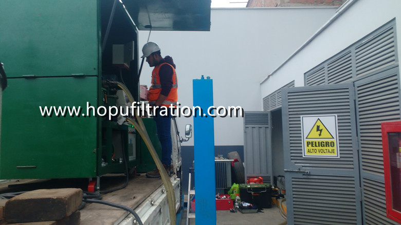 4000 liters per hour transformer oil purifier working in Peru