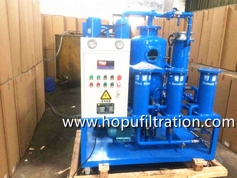 Vacuum Turbine Oil Purifier, Oil Polishing machine in buyers' factory