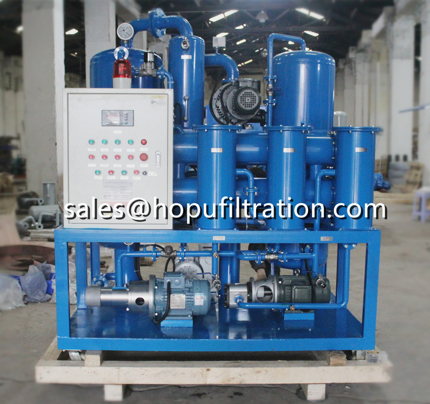 Double Stage Vacuum Transformer Oil Filtration Plant shipping
