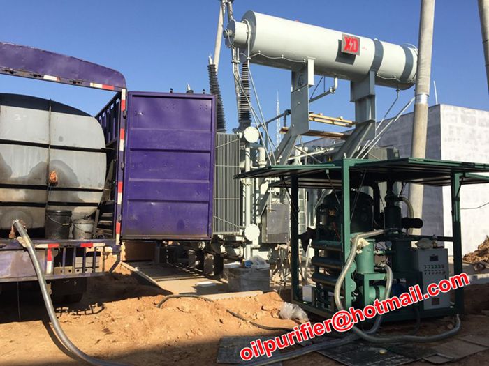 Used Transformer Oil Filtration Plant Working