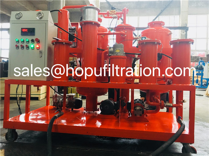 vacuum hydraulic oil dehydrator, lube oil purification