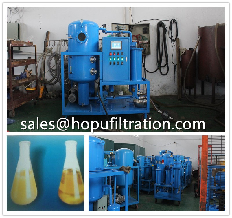 Hot sale Vacuum turbine oil dehydration machine 