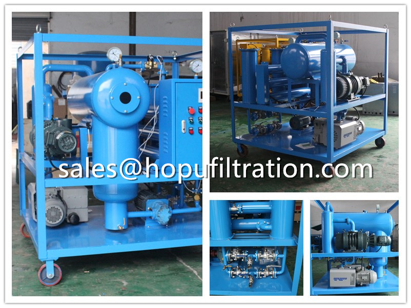 horizontal vacuum transformer oil purifier