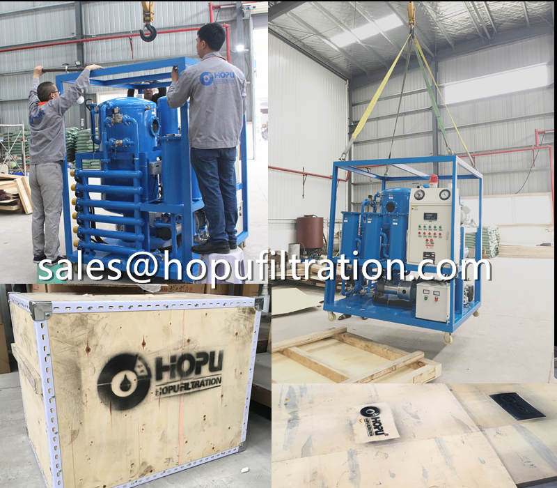 Dielectric Oil Purification Unit shipping