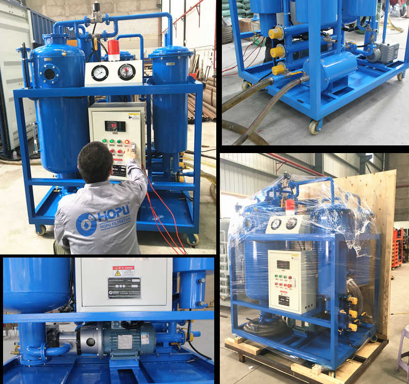 Turbine Oil Purifier with Spill tray sensor