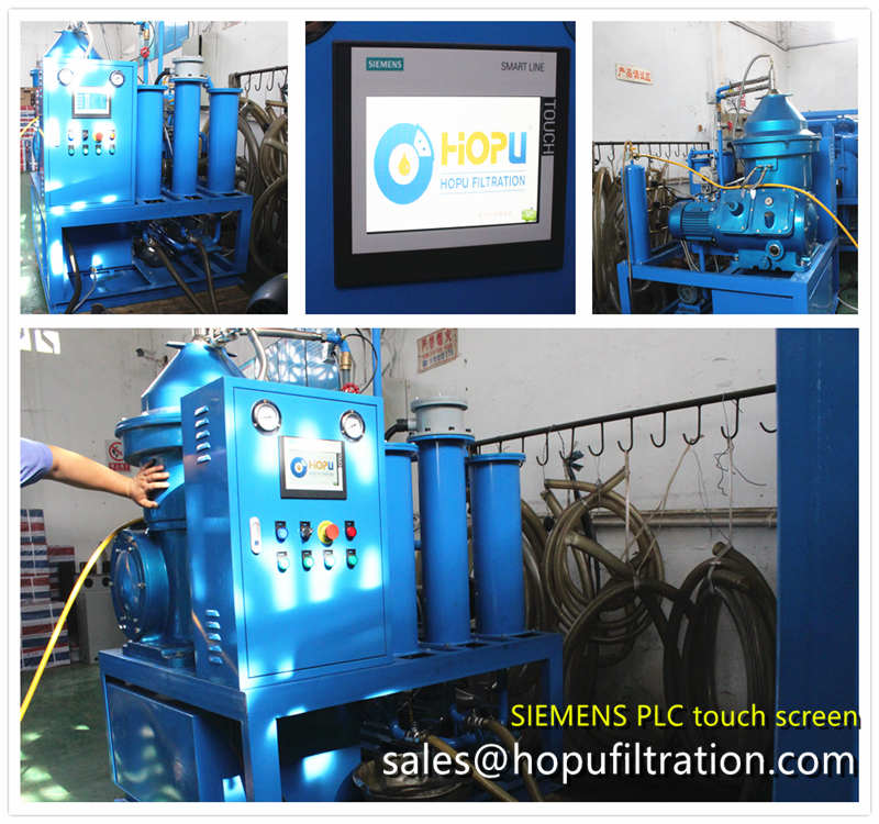 PLC Fully Automatic Centrifuge Oil Purifier