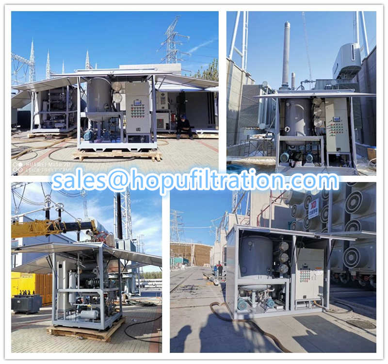Onsite Working 500KV transformer oil purification plant