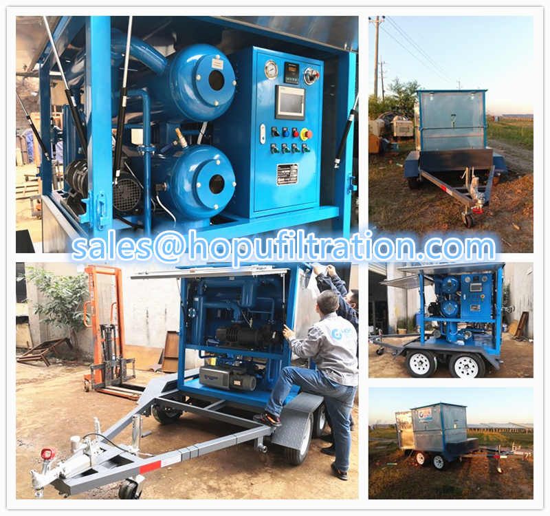 Site Installation Mobile Trailer Transformer Oil Purifier