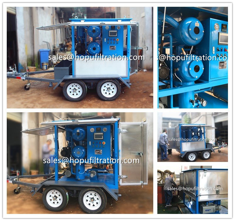 Mobile Trailer Transformer Oil Filtration Plant