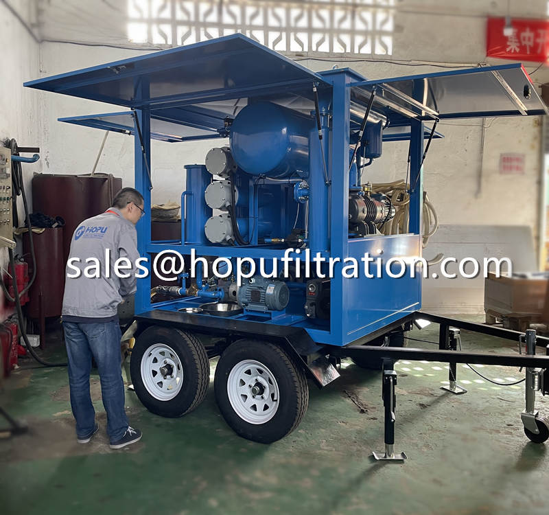 four car wheels mobile transformer oil purifier.jpg