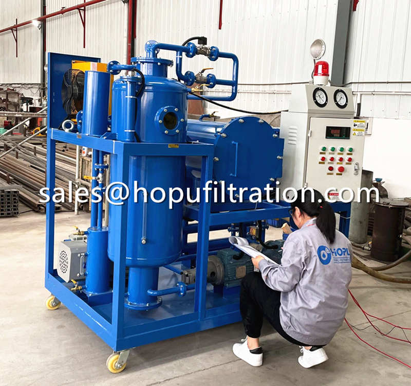 Coalescence Vacuum Turbine Oil Water Separator