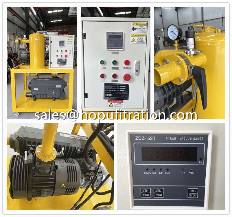 Transformer vacuum evacuation system