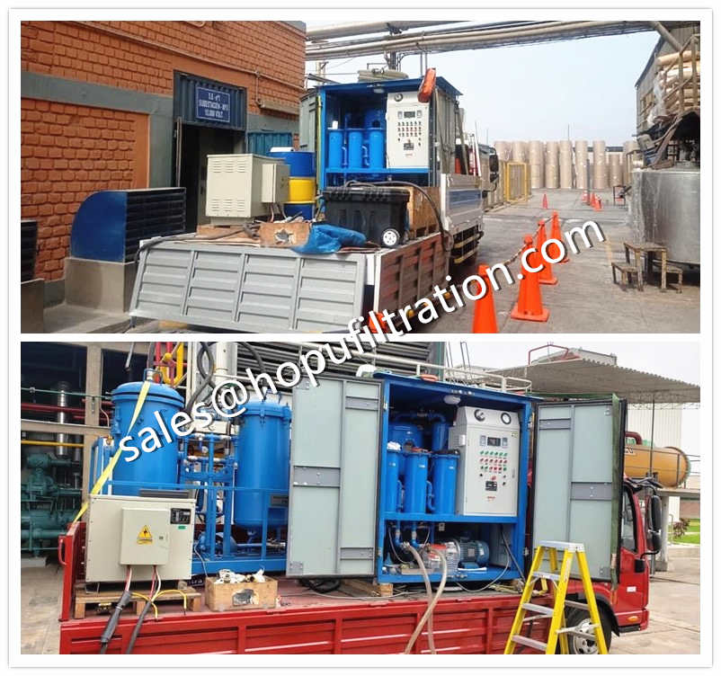 Onsite working vacuum transformer oil purification plant
