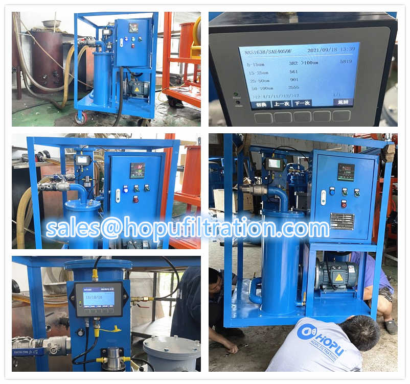 Gear Oil Filter Machine with online Particle Counter