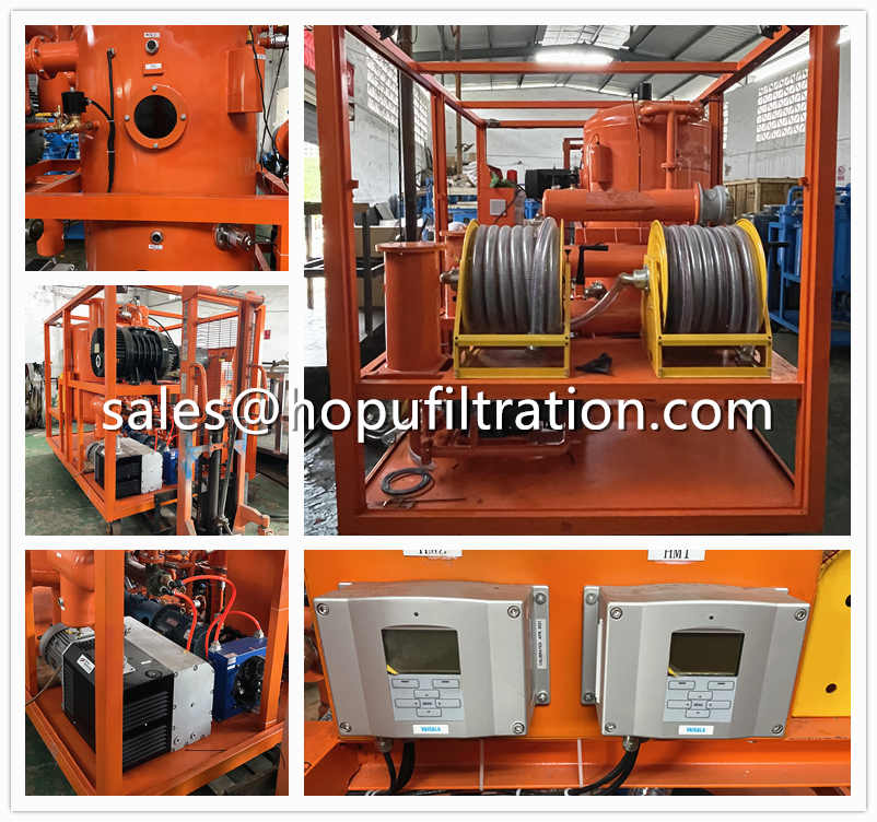 High Voltage Transformer Oil Purifier with pipe reel frame 