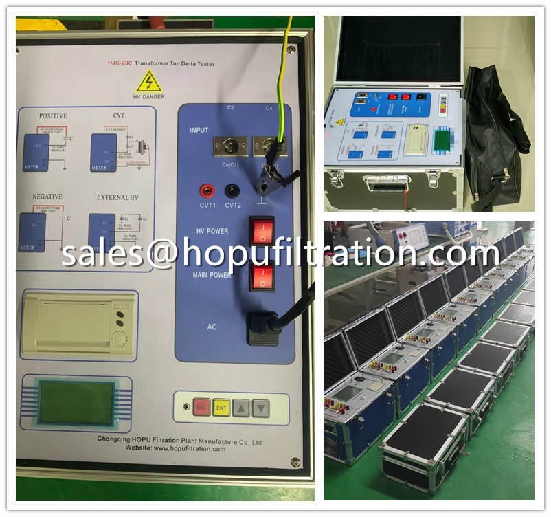 Transformer tan delta and turns ratio meter