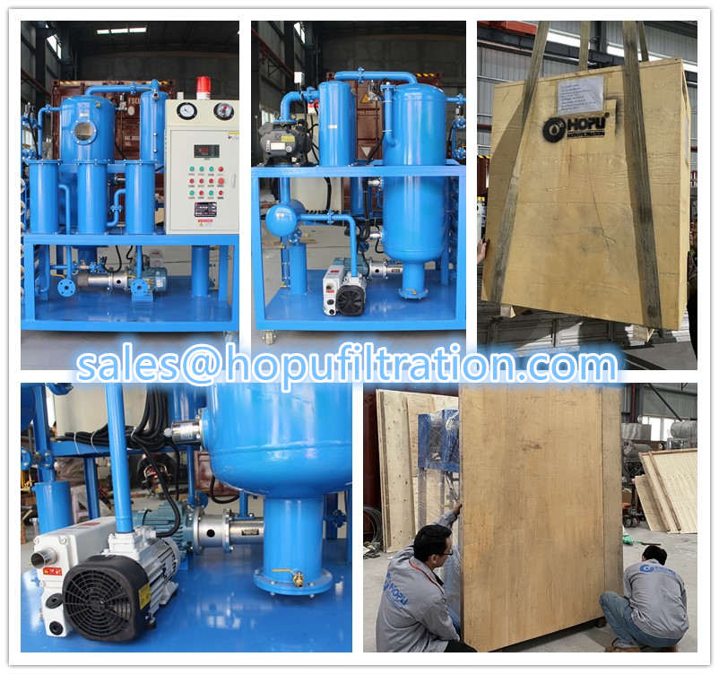 Shipping Vacuum Transformer Oil Filtration Plant