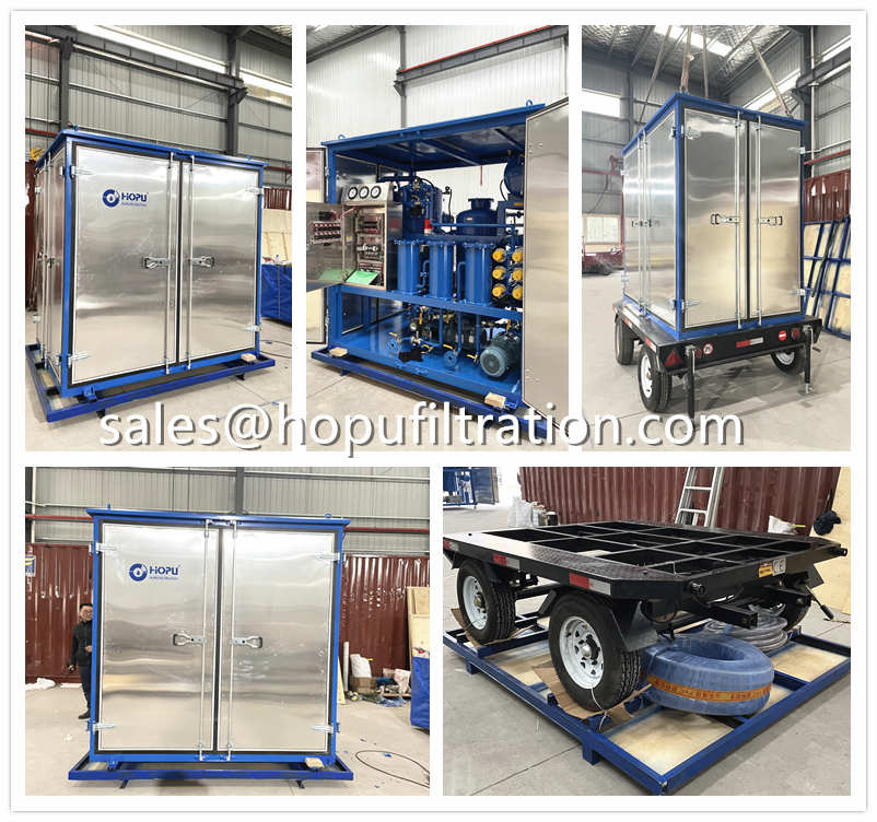 Mobile Trailer Type Transformer Oil Regeneration System