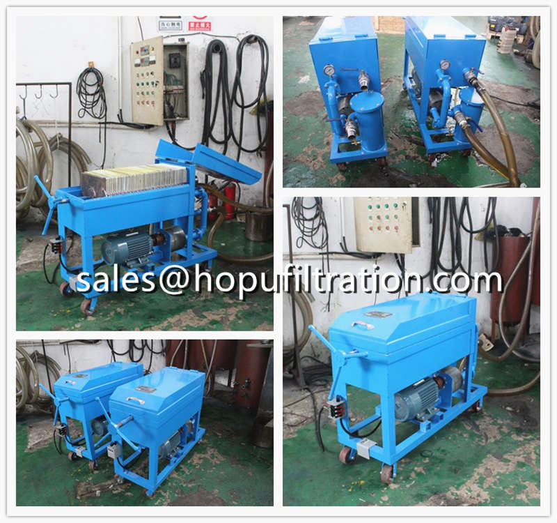 Portable Plate And Frame Oil Filtration Machine