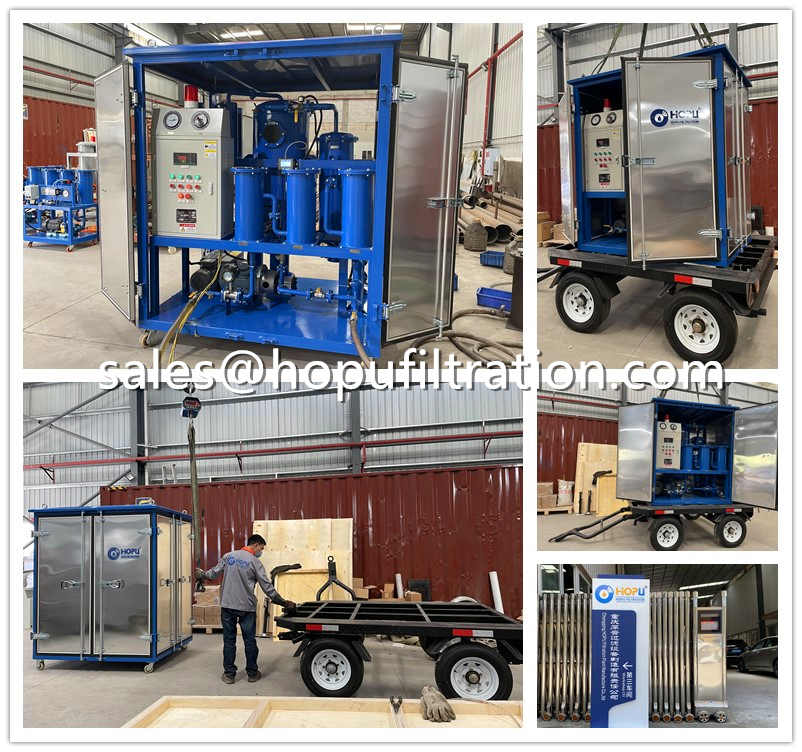 Mobile Trailer Hydraulic Oil Purification Plant