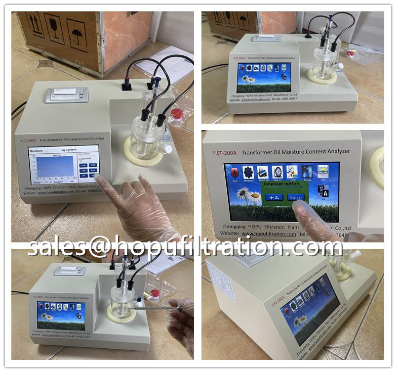 Transformer Oil Moisture Analyzer