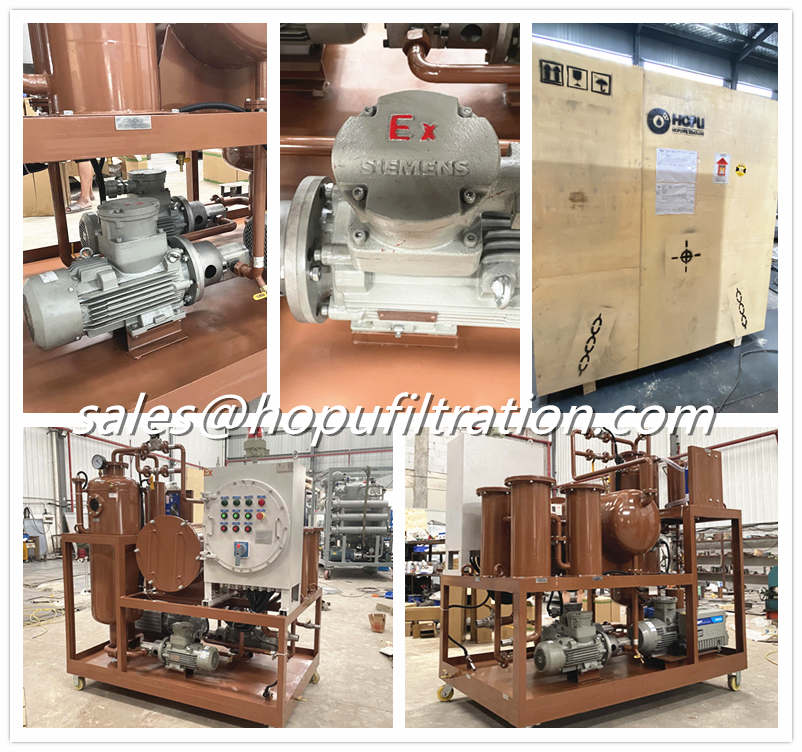 Explosion proof turbine oil purification machine