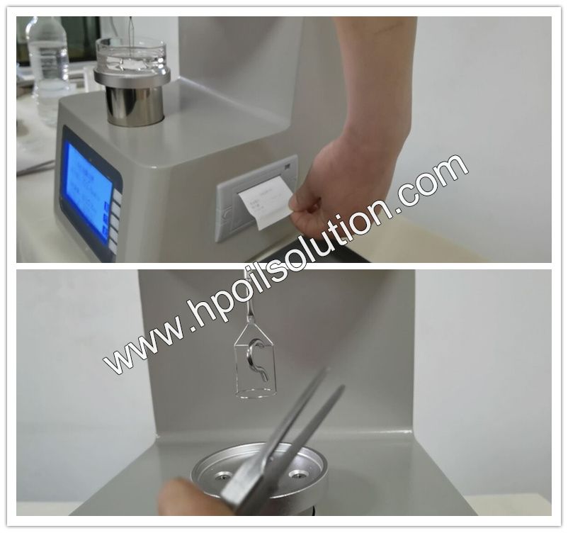 Transformer oil tension tester