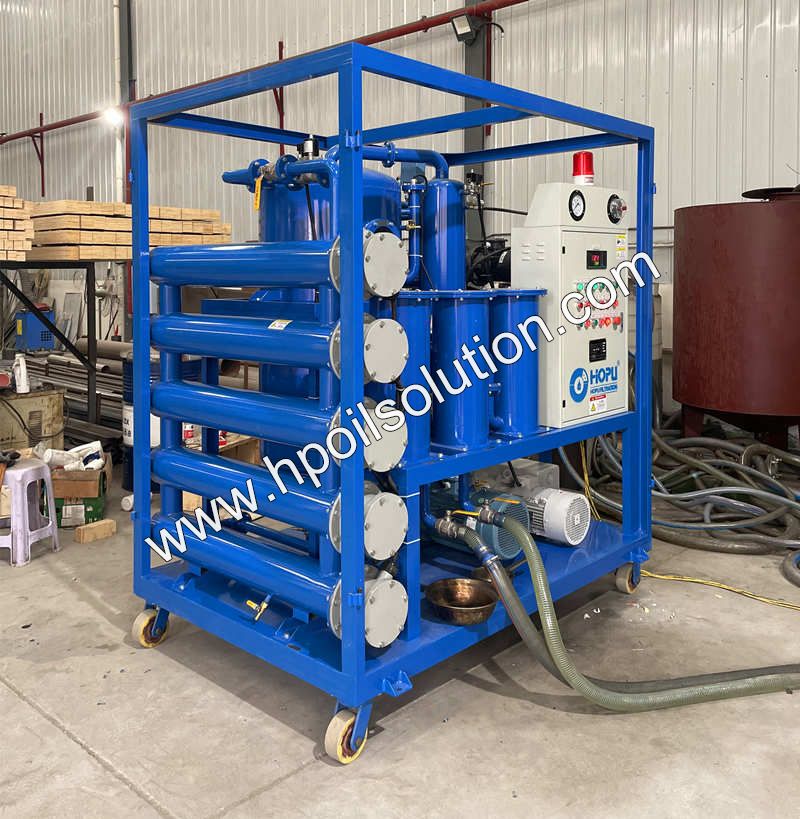 Frame Type Double Stage Vacuum Transformer Oil Purifier
