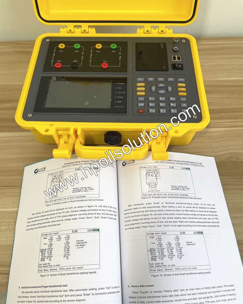 Handheld Power Transformer TTR Turns Ratio Tester Price