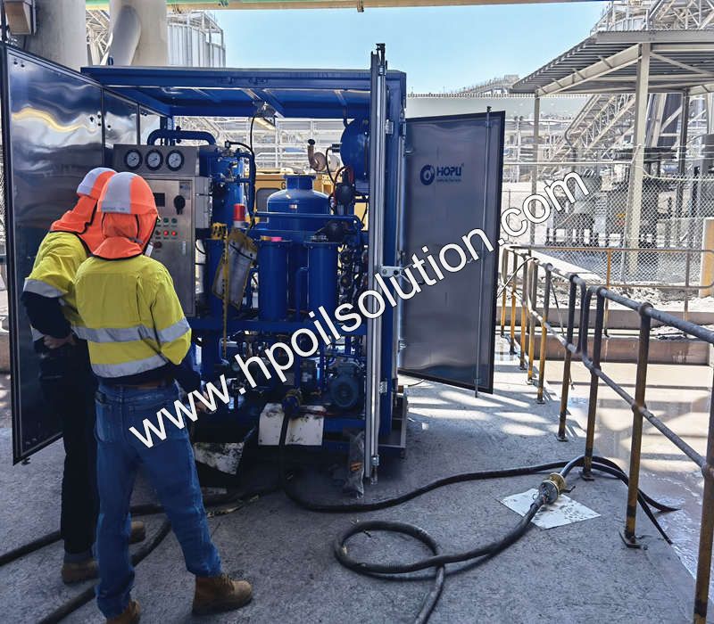 Site Working Transformer Oil Regeneration Plant 