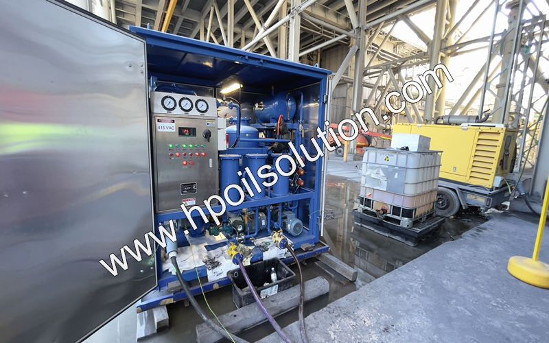 Site Working Transformer Oil Regeneration Plant