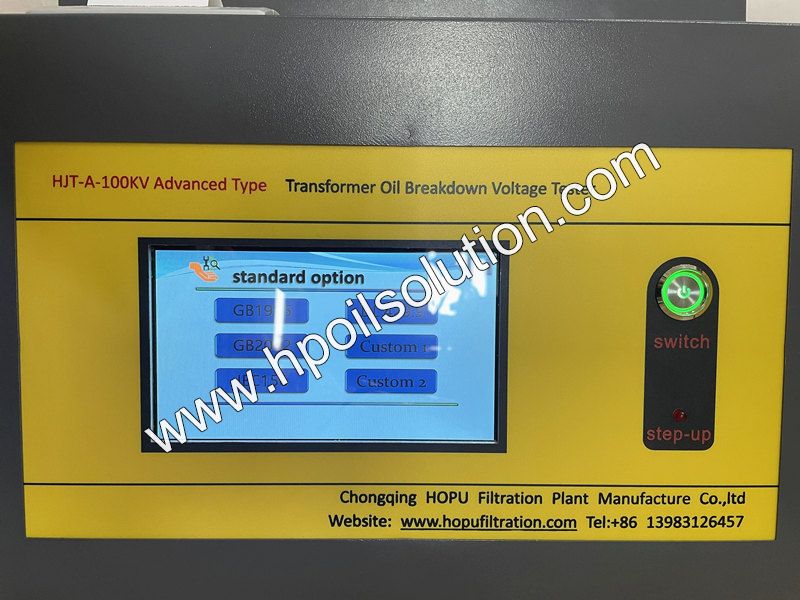 New Designed 100KV transformer Oil BDV tester