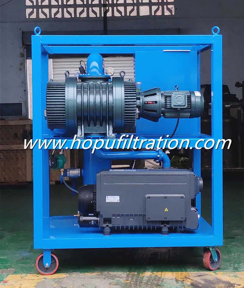 Two Stage Roots and Rotary Vacuum Pump System for Power Transformer Drying