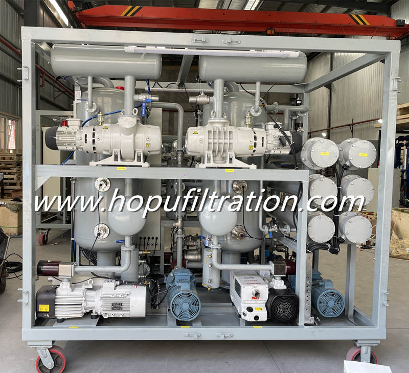 PLC Fully Automatic Double Vacuum Transformer Oil Filtration Plant