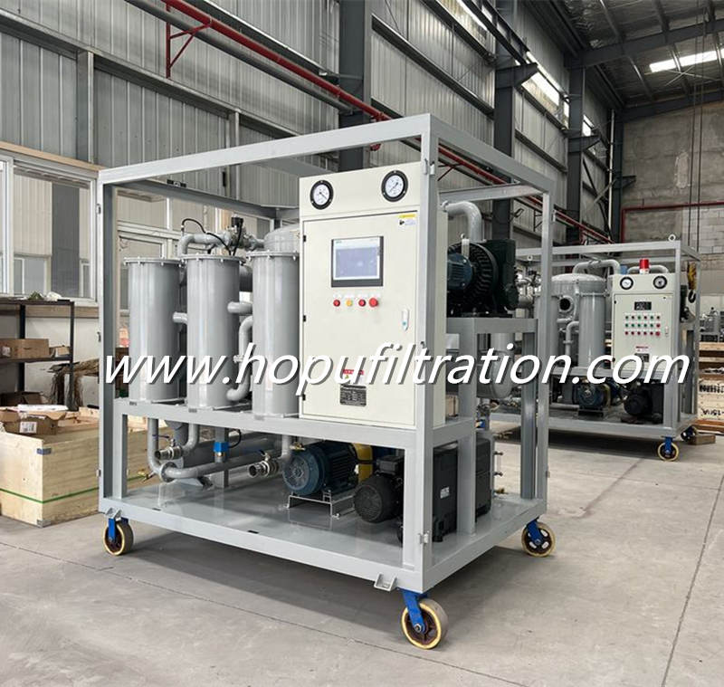 PLC Fully Automatic Double Vacuum Transformer Oil Filtration Plant