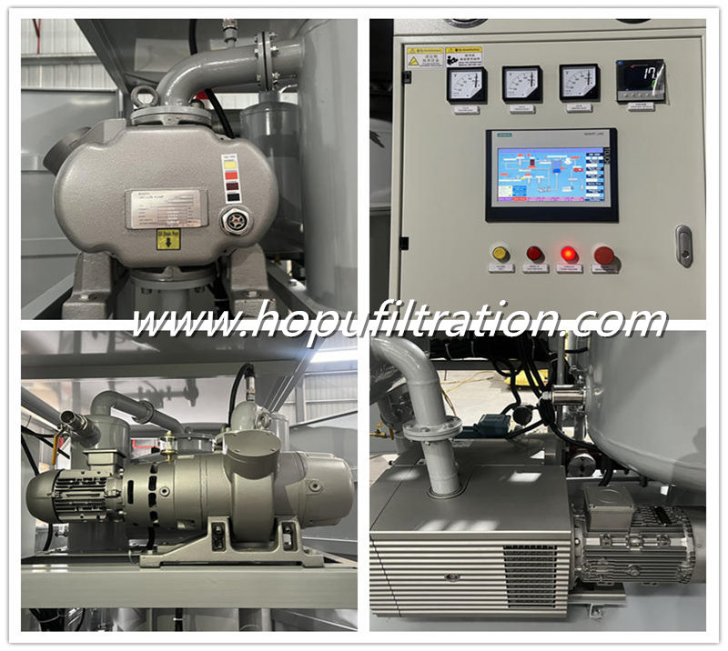 PLC Fully Automatic Double Vacuum Transformer Oil Filtration Plant