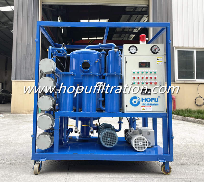 Double Stage High Vacuum Transformer Dielectric Oil Purifier for Used Insulating Oil Filtration and Purification