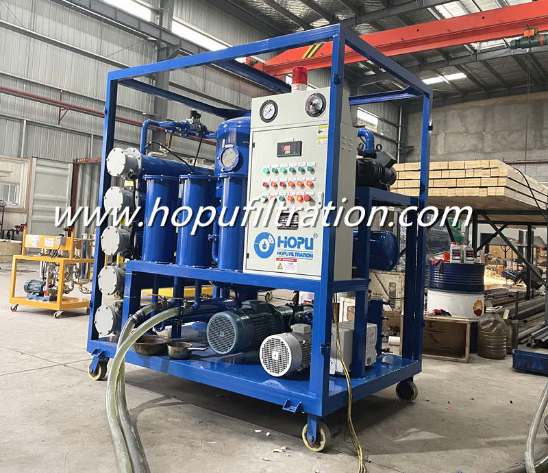 Double Stage High Vacuum Transformer Dielectric Oil Purifier for Used Insulating Oil Filtration and Purification