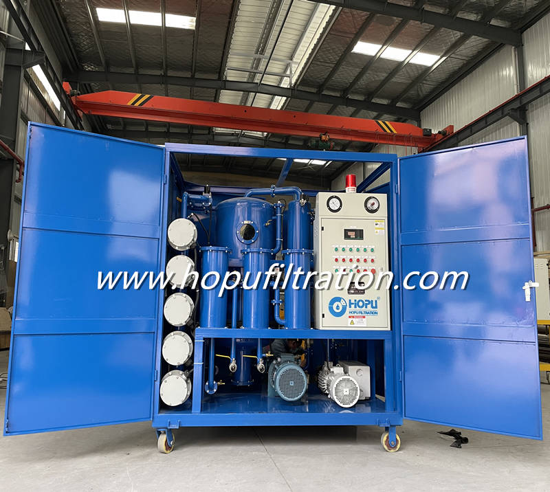 weather-proof canopy Transformer Oil Filtration and Purification Machine