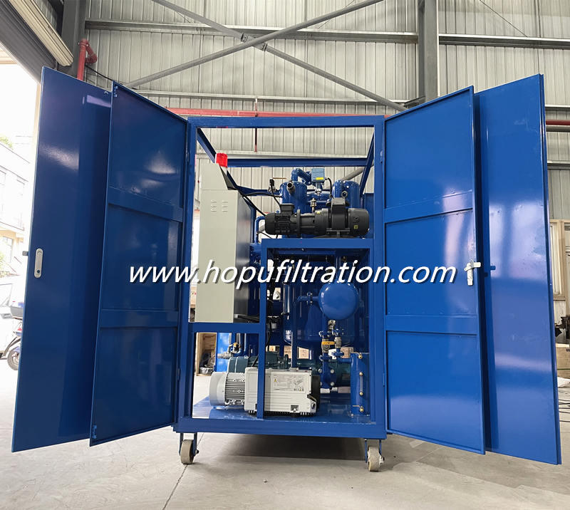 weather-proof canopy Transformer Oil Filtration and Purification Machine