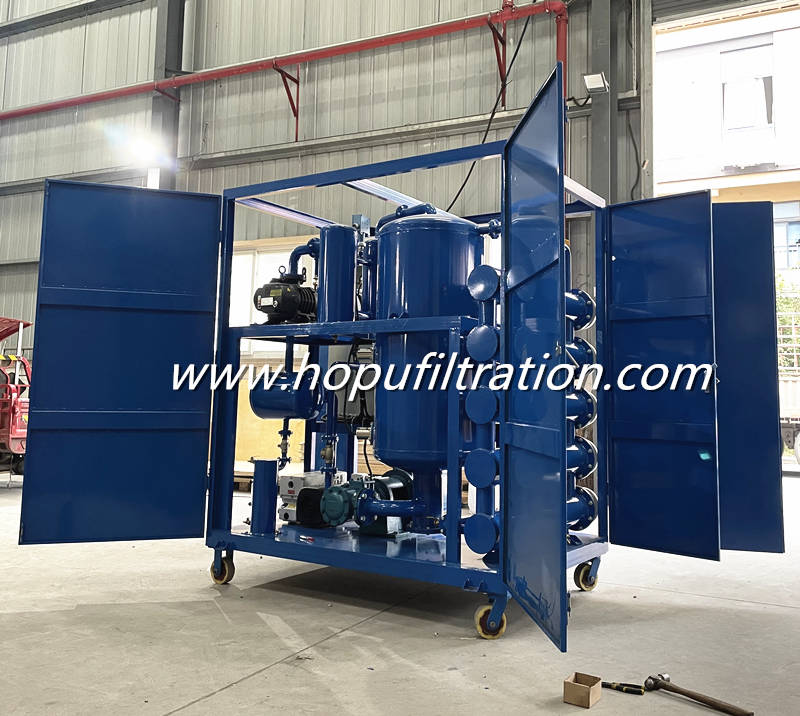 weather-proof canopy Transformer Oil Filtration and Purification Machine