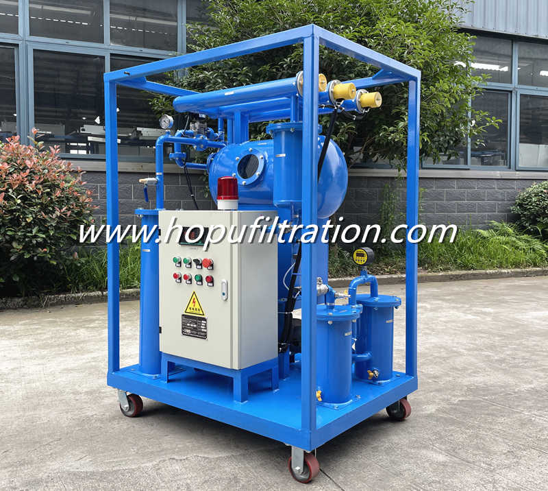 Single Stage Vacuum Transformer Oil Filtration Unit, Insulation Oil Purifier