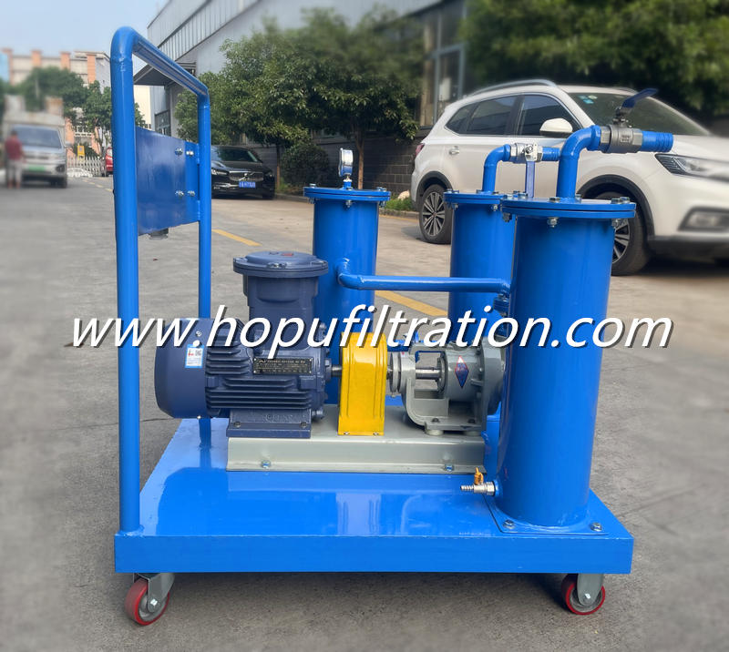 Portable Waste Oil Filtration Machine, Small Oil Filter Unit