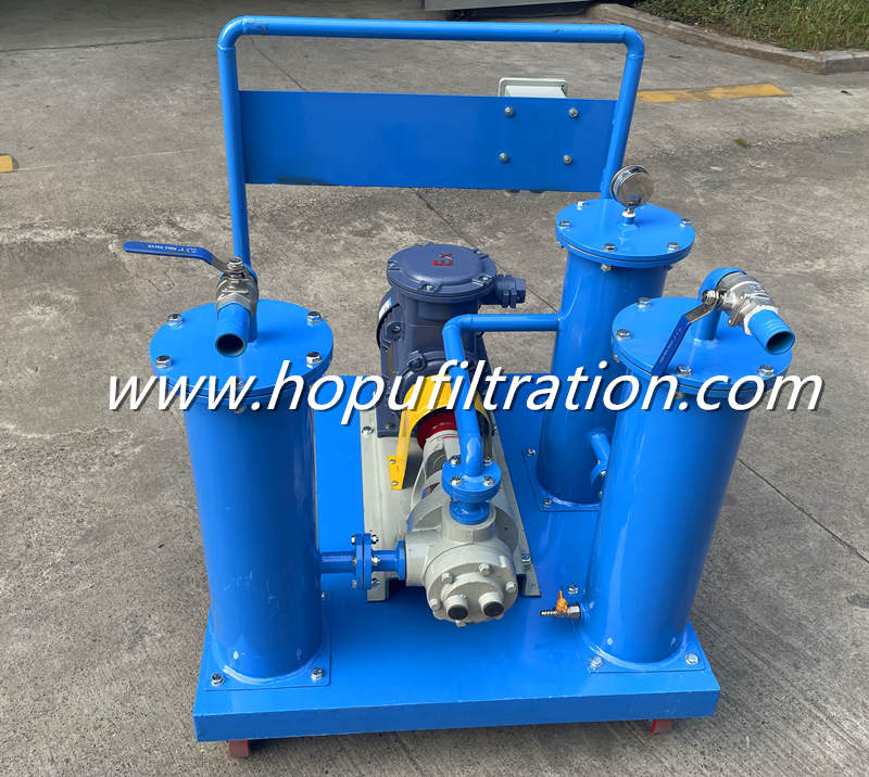 Portable Waste Oil Filtration Machine, Small Oil Filter Unit