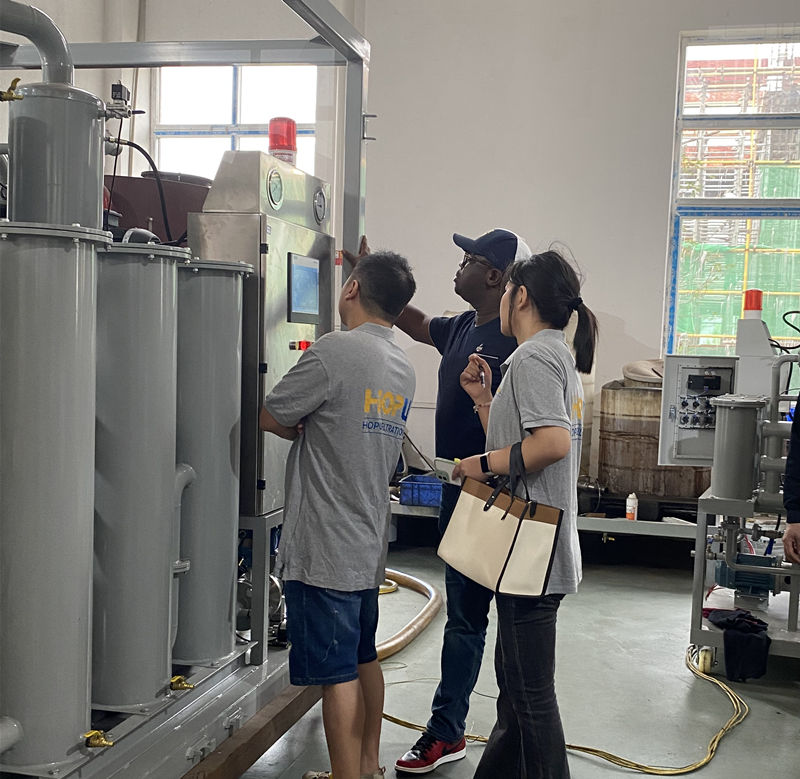 Customer Visit for Vacuum Transformer Oil Filtration Machine